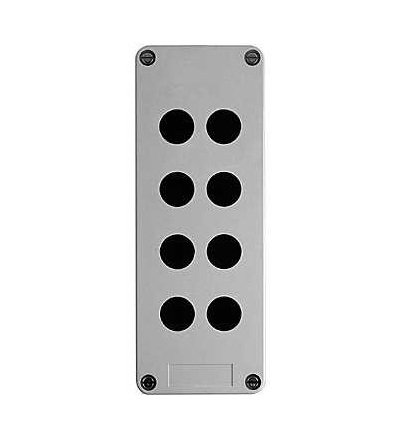 XAPA2108 Prázdná ovl. skříň, XAP-A, plast, 8 otvorů v 2 sloupcích, Schneider Electric