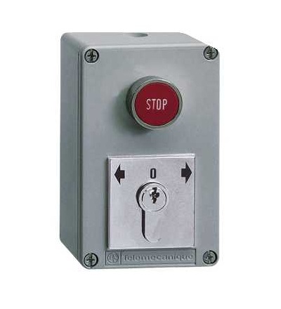 XAPS21331 Vandal resistant surface mounted control station, XAP-S, lock and 1 button, Schneider Electric