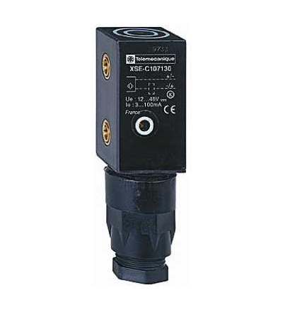 XSEC107130H7TF Indukční čidlo XSE 26x26x45-plast-Sn10mm-12..48VDC- svorky, Schneider Electric