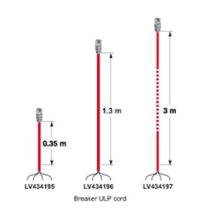 LV434197 NSb-NT-NW kabel L = 3m, Schneider Electric