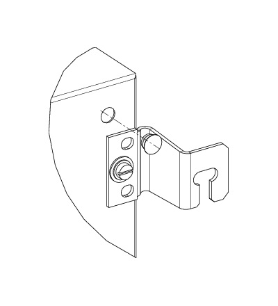 NSYAEFPF40SC 4 ocelové závěsy 40mm pro Spacial 3D, Schneider Electric