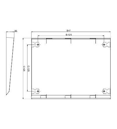 NSYSC1240 Spacial SF/SM střecha, 1200x400mm, Schneider Electric