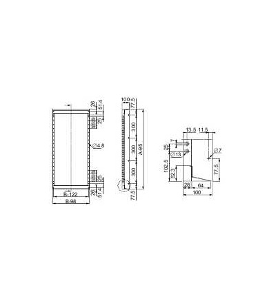 NSYCSH126 Spacial SF spoj. sada jednoduch. šasi, 144mod. po 18mm, 1200x600mm, Schneider Electric