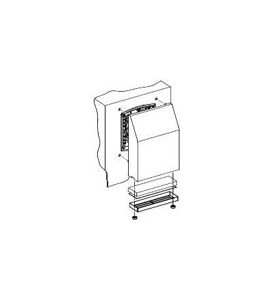 NSYCAP223LE EMC kryt s výřezem 223x223 s filtrem IP55, Schneider Electric