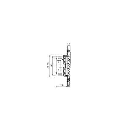 NSYCVF38M230PF ClimaSys ventilátor IP54, 38m3/h, 230V, s výstup. mřížkou a filtrem G2, Schneider Electric