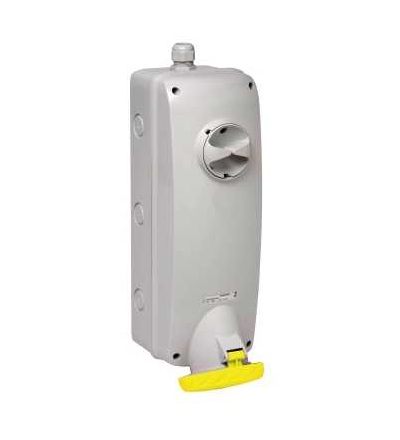 PKB63T514 Unika blokovaná zásuvka, 63A, 3p+E, 100...130 V AC, IP65, panel, Schneider Electric