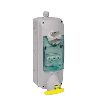 PKB63U515 Unika blokovaná zásuvka, 63A, 3p+N+E, 100...130 V AC, IP65, panel, Schneider Electric