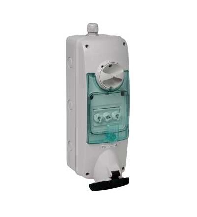 PKB63U544 Unika blokovaná zásuvka, 63A, 3p+E, 480...500 V AC, IP65, panel, Schneider Electric