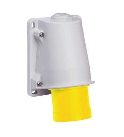 PKE16W413 Pratika šroub. vidlice, úhlová, 16A, 2p+E, 100...130 V AC, nástěná, Schneider Electric