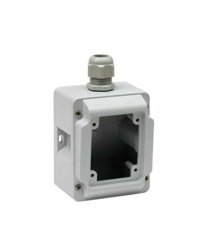 PKZ085 Pratika, nástěnná skříňka pro zás., šedá, 3p nebo 4p, 16A, IP67, povrch, Schneider Electric