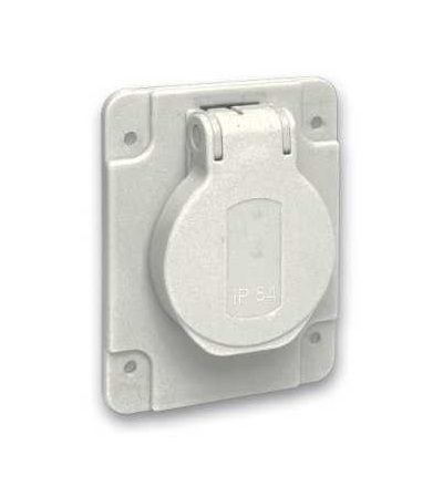 PKN62G Pratika průmyslová zásuvka-šedá-2p+E-10/16A-250 V-French-IP54-zapuš. montáž, Schneider Electric