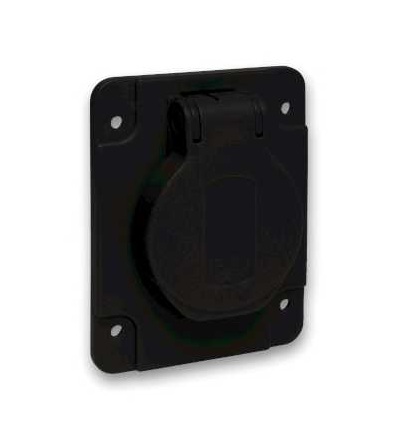 PKN61N Pratika průmyslová zásuvka-černá-2p+E-10/16A-250 V-French-IP54-zapuš. montáž, Schneider Electric