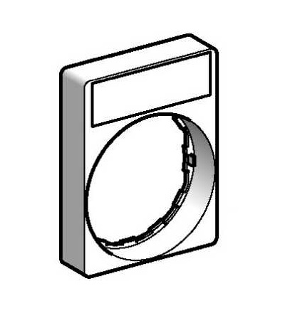 ZBY4H101 Držák štítků 30x40mm se štítkem 8x27mm neoznačený, Schneider Electric