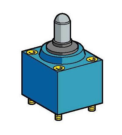 ZC2JE665 Hlava polohového spínače ZC2J, čep s ocelovou kuličkou, (+120°C), Schneider Electric