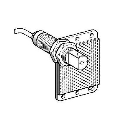 XU1N18PP341W Fotoelektrické čidlo, XU1, reflexní, 90°, Sn4m, 12..24VDC, kabel 2m, Schneider Electric