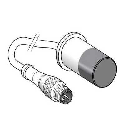 XSLC1401405L3 Indukční čidlo XSL O18, L45mm, mosaz, Sn10mm, 12..48VDC, M12 0,8m, Schneider Electric