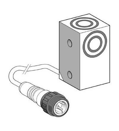 XSEC1071302TT Indukční čidlo XSE 26x26x45-plast-Sn10mm-12..48VDC-7/8, Schneider Electric