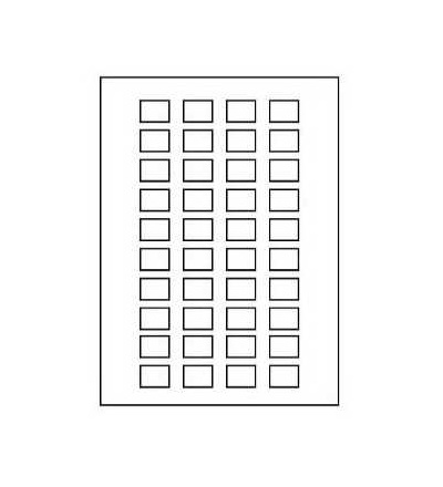 ZBY5100 Strana 40 neoznačených štítků 18x27mm pro držák štítků 30x50mm, Schneider Electric