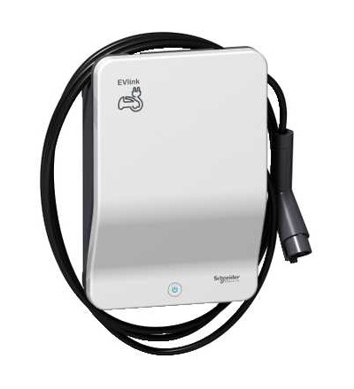 EVB1A7PAKI nabíjecí stanice Smart Wallbox s integ. kabelem T1 - 7 kW – klíč, Schneider Electric
