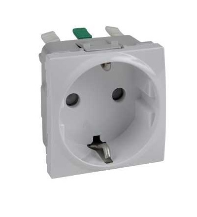 MGU3.057.18 Zásuvka 230V/16A, 2P+PE Schuko, bezšroubová, polar, Schneider Electric