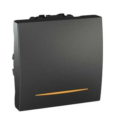 MGU3.261.12S Spínač jednopólový se signalizační kontrolkou, řazení 1Ss,16A, grafit, Schneider Electric