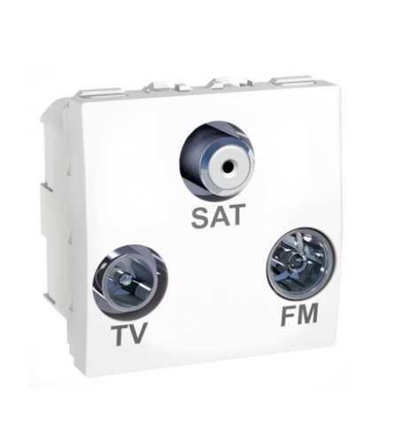 MGU3.450.18 Unica, TV/FM/SAT individual socket, white, Schneider Electric