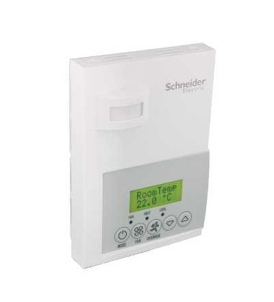 SER7350A5545B Fan Coil Unit term equip cont BACnet commercial, rel humidity, PIR cover, Schneider Electric