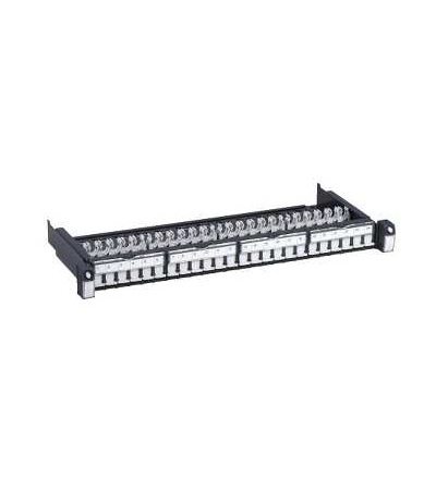 VDIG111241BX0 Propojovací panel 1U, vybavený 24x RJ45 STP Kat. 6A, DPM, Schneider Electric