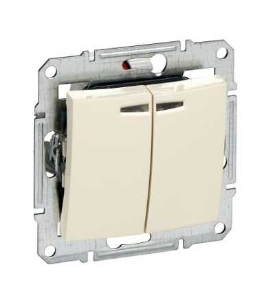 SDN0300347 Přepínač sériový s orientační kontrolkou, ř. 5So, beige, Schneider Electric