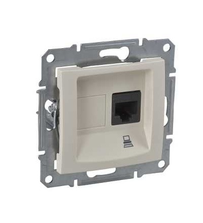 SDN4900147 Zásuvka datová 1xRJ45 kat.6 STP, beige, Schneider Electric