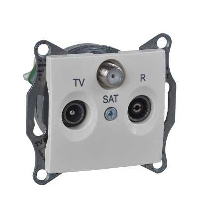 SDN3501447 Zásuvka TV-R-SAT průběžná 4 dB, beige, Schneider Electric