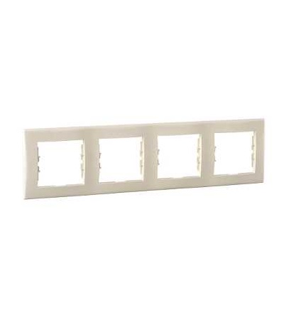 SDN5800747 Rámeček čtyřnásobný, beige, Schneider Electric