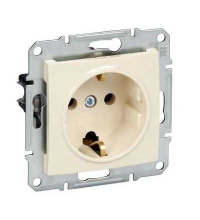 SDN3000547 Zásuvka Schuko 2P+E 230 V 16 A, beige, Schneider Electric