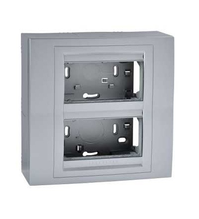 U22.224.30 Centrální jednotka, 2 sloupce x 4 moduly, na povrch, alu, Schneider Electric