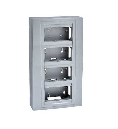 U22.244.30 Centrální jednotka, 4 sloupce x 4 moduly, na povrch, alu, Schneider Electric