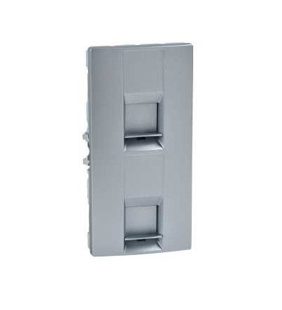 U9.462.30 Kryt datové zásuvky 2xRJ45, alu, Schneider Electric