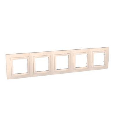 MGU2.010.25 Unica Basic, krycí rámeček, pětinásobný, horiz., marfil, Schneider Electric