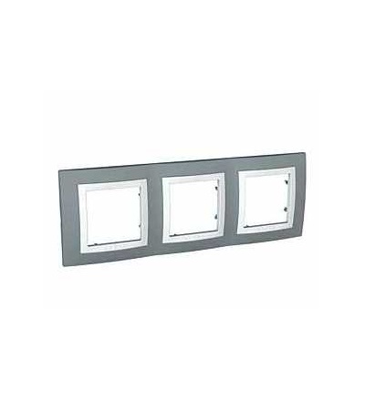 MGU2.006.858 Unica Basic, krycí rámeček, trojnásobný, H71, technical grey/polar, Schneider Electric