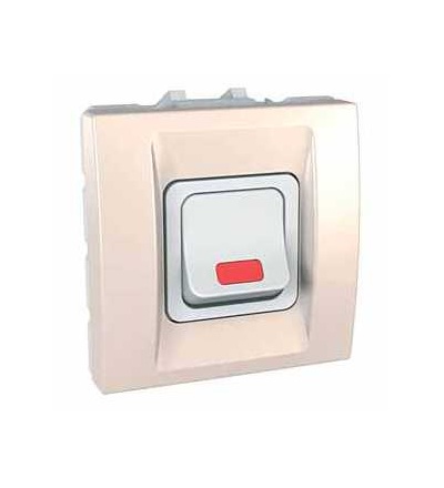 MGU3.224.25S Unica, spínač dvojpólový, 20A 250V AC, 2mod., marfil, Schneider Electric