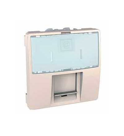 MGU3.447.25 Zásuvka datová 1xRJ45 S-One, kat.6a STP, 2m, marfil, Schneider Electric