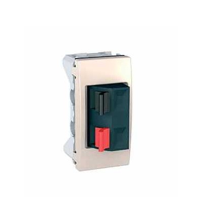 MGU3.487.25 Svorky pro připojení reproduktorů, 1 modul, marfil, Schneider Electric