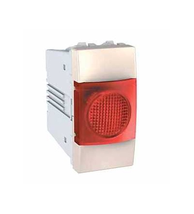 MGU3.775.25R Unica, indikační světlo, 220V AC, 1mod., red, marfil, Schneider Electric
