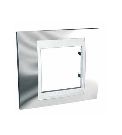 MGU66.002.810 Unica Plus, krycí rámeček, jednonásobný, cromo/polar, Schneider Electric