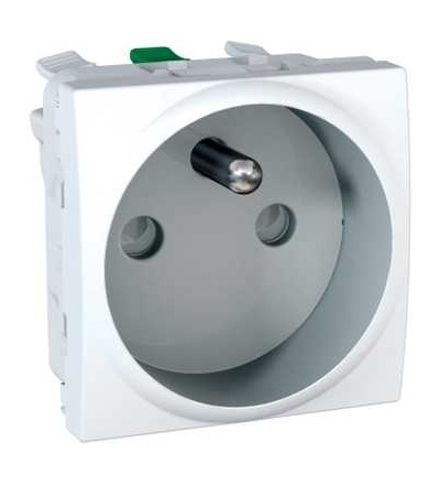 MGU3.059.18 Zásuvka s dětskými clonkami, bezšroubová - Polar, Schneider Electric