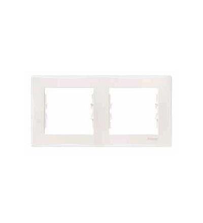 SDN5800423 Rámeček 2násobný, cream, Schneider Electric