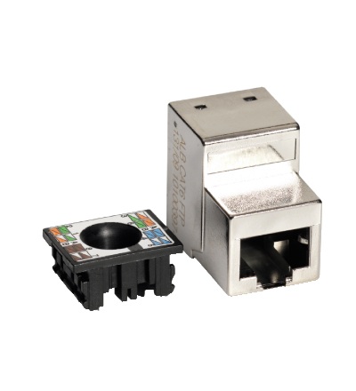 VDIR553661 Stíněné keyston konektory RJ45 Kat 6, (4 kusy), Schneider Electric