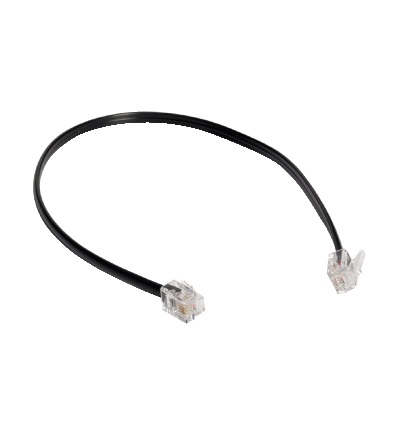 VDIR541101 LexCom Home-performance-telefonní propoj. kabel RJ11/RJ45-Pár 4/5-černý-2m, Schneider Electric