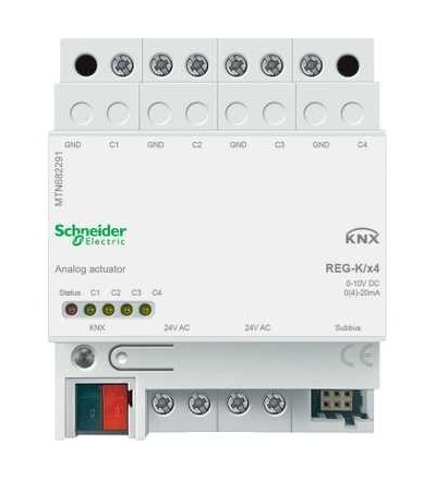 MTN682291 KNX analogový akční člen REG-K/4-násobný, Schneider Electric