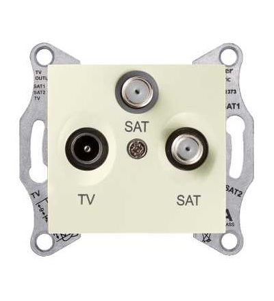 SDN3502147 Zásuvka TV/R-SAT-SAT koncová, beige, Schneider Electric
