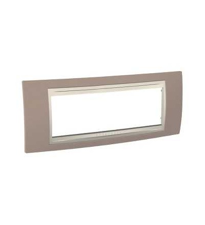 MGU6.106.574 Krycí rámeček Plus šestimodulový, Mink, Schneider Electric